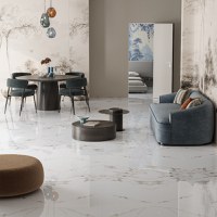 Gresie exterior / interior portelanata Malzini (Elegant)  60 x 120 cm  lucioasa  rectificata  tip marmura - 2