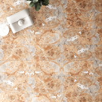 Gresie exterior / interior portelanata Rosso Delta Fantastic  60 x 120 cm  lucioasa  rectificata  tip marmura - 4