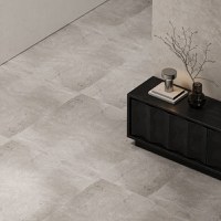 Gresie exterior / interior portelanata Titan Grey  60 x 120 cm  mata  rectificata  aspect ciment - 3