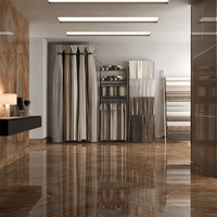 Gresie portelanata rectificata Alpen Brown  bookmatch A  60X120  lucioasa - 2