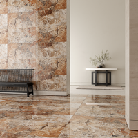 Gresie portelanata rectificata Amstorm Brown  60X120  lucioasa - 2
