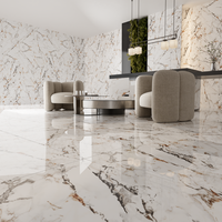 Gresie portelanata rectificata Arbestaro Gold  60X120 cm  lucioasa - 3