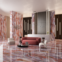 Gresie portelanata rectificata Dike Crimson  60X120  lucioasa - 3