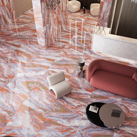 Gresie portelanata rectificata Dike Crimson  60X120  lucioasa - 5