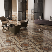 Gresie portelanata rectificata Electic Coffee  bookmatch B  60X120  lucioasa - 2