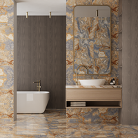 Gresie portelanata rectificata Enigma Blue  60X60  lucioasa - 2