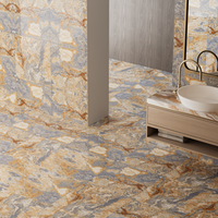 Gresie portelanata rectificata Enigma Blue  60X60  lucioasa - 3