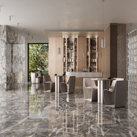 Gresie portelanata rectificata Grey Flury Endless  60X120  lucioasa - 2