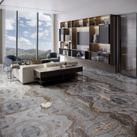 Gresie portelanata rectificata Marbo Brown  bookmatch B  60X120  lucioasa - 2
