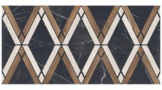 Gresie portelanata rectificata Marco Polo Mix Decor  58 x 118  lucioasa