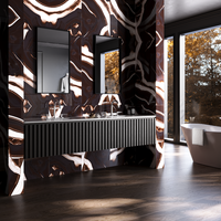 Gresie portelanata rectificata Midnight Brown  60X120  lucioasa - 4