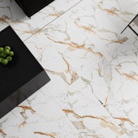 Gresie portelanata rectificata Nover White Carving  60X120 cm  mata - 3