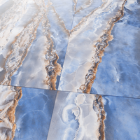 Gresie portelanata rectificata Onyx Sky Blue  60X120  lucioasa - 6