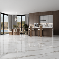 Gresie portelanata rectificata Royal Statuario Grey  60X120  lucioasa - 3