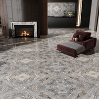 Gresie portelanata rectificata Zasilo Grey  bookmatch B  60X120  lucioasa - 5