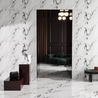 Gresie rectificata exterior / interior Monet Gold Insert  60 x 120 cm  lucioasa  portelanata  tip marmura - 2