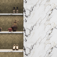 Gresie rectificata exterior / interior Monet Gold Insert  60 x 120 cm  lucioasa  portelanata  tip marmura - 4