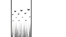 Perete dus walk-in Butterfly 103, sticla 6 mm, profil negru mat, 90 x 200 cm, tija extensibila