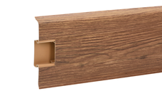 Plinta PVC Korner Siena 80 pentru parchet laminat, 2500 x 80 x 20 mm, stejar leonardo