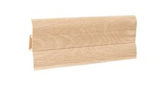 Plinta PVC pentru parchet laminat Korner LP62 - 2500 mm, 62 mm latime, 23 mm inaltime, finisaj stejar lapis
