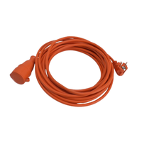 Prelungitor cu fisa si priza IP44  10 m  pentru exterior  cu capac de protectie  sectiune cablu 3x1.5 mm²  portocaliu - 2
