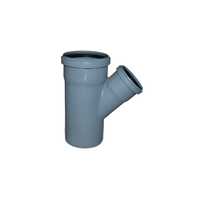 Ramificatie redusa polipropilena (PP) HTEA 45Â° - 50 mm x 40 mm - 1