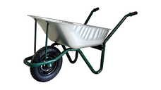 Roaba constructii si gradina cu roata pneumatica One High Quality  verde  80 L