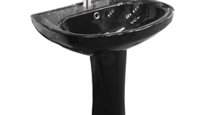 Set lavoar cu piedestal Shiny Black