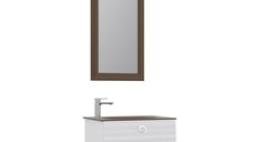 Set mobilier baie Orka Anzer suspendat 3 piese alb 60 cm