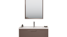 Set mobilier baie Orka Clay 3 piese suspendat toprak 100 cm