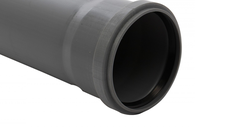 Teava PP cu mufa si garnitura, diametru 40 mm, lungime 2 m