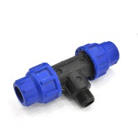 Teu compresiune PEHD  filet exterior  32 mm x 1 - 1