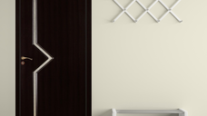 Usa de interior din lemn cu geam OP-106 2000/600 Wenge - Solutie eleganta pentru spatii moderne