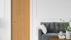 Usa de interior OP 030 din MDF, reversibila, toc inclus, finisaj stejar, 70 x 200 cm