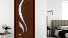 Usa de interior Style 154 din lemn cu geam Teak, dimensiuni 2000/700 mm