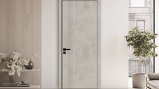 Usa interior KM 507 din MDF reversibila, toc inclus, ciment gri 70 x 200 cm