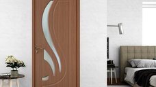 Usa interior MDF OP 154 reversibila cu toc si geam stejar gri 60 x 200 cm