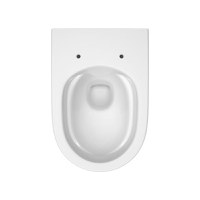Vas WC suspendat Cersanit Set B331 Larga oval CleanOn  cu capac slim duroplast  inchidere lenta S701-472 - 2