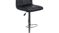 Scaun bar ABS 191 negru tapitat