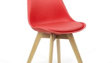Scaun BUC 242 rosu - Design Scandinavian pentru Living