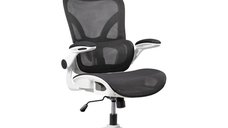Scaun de birou ergonomic OFF 440 alb cu tetiera si brate rabatabile