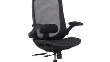 Scaun de birou ergonomic SYYT 9509 cu brate rabatabile, negru