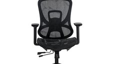 Scaun de birou ergonomic SYYT 9518 cu mesh negru si brate 3D ajustabile