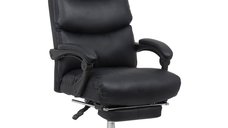Scaun de birou OFF 422 negru cu suport pentru picioare
