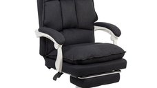 Scaun de birou OFF 426 negru cu suport pentru picioare