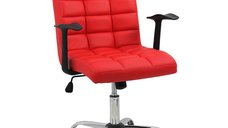 Scaun de birou OFF 603 rosu - Model mediu, ergonomic si modern