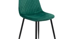Scaun de bucatarie BUC 237X din catifea verde