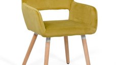 Scaun de bucatarie BUC 280 galben - Design modern si confortabil