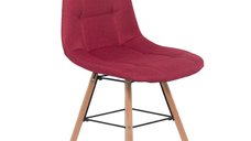 Scaun de dining BUC 232N in nuanta rosu vibrant