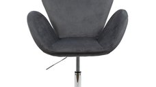 Scaun de relaxare din catifea REL 406 gri
